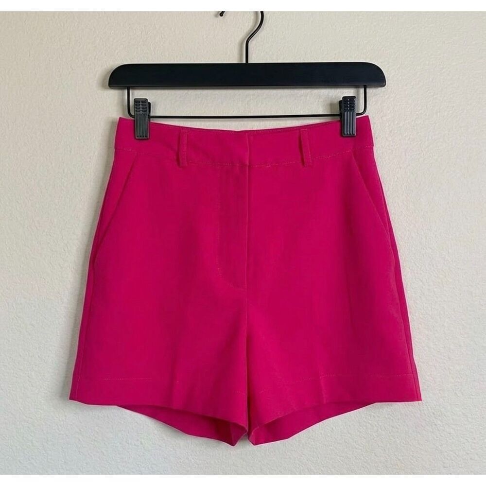 House of Harlow x REVOLVE Bari Hot Pink Flowy Shorts - Picture 3 of 4